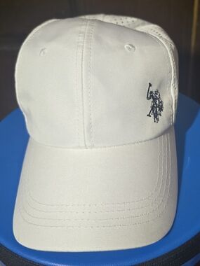 U.S. Polo Assn. Navy and White Branded Cap Interior Label